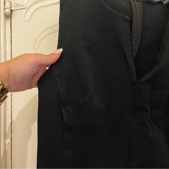 Lauren Ralph Lauren Black Chamonix Sleeveless Mini V-Neck Dress - Size 6 - Picture 8 of 12